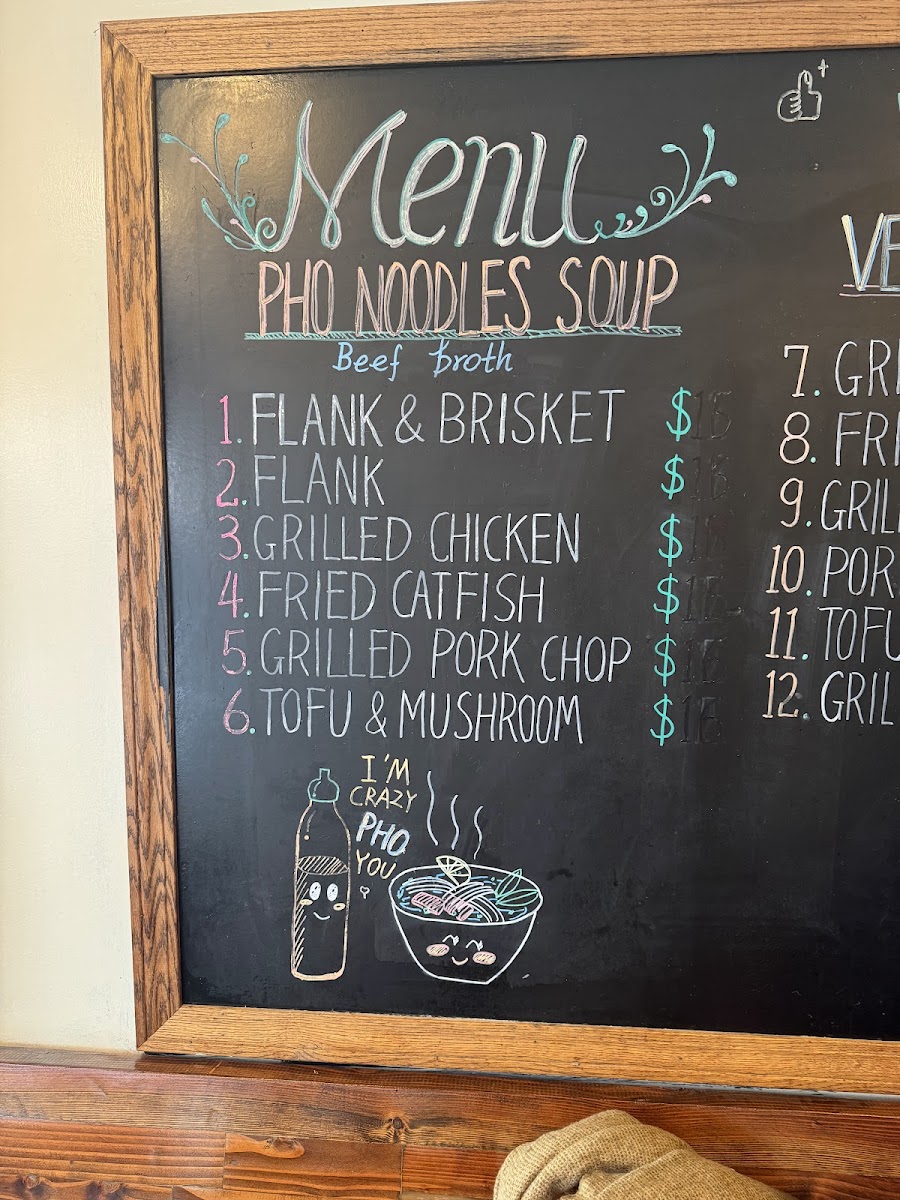 Menu The Pho 2-7
